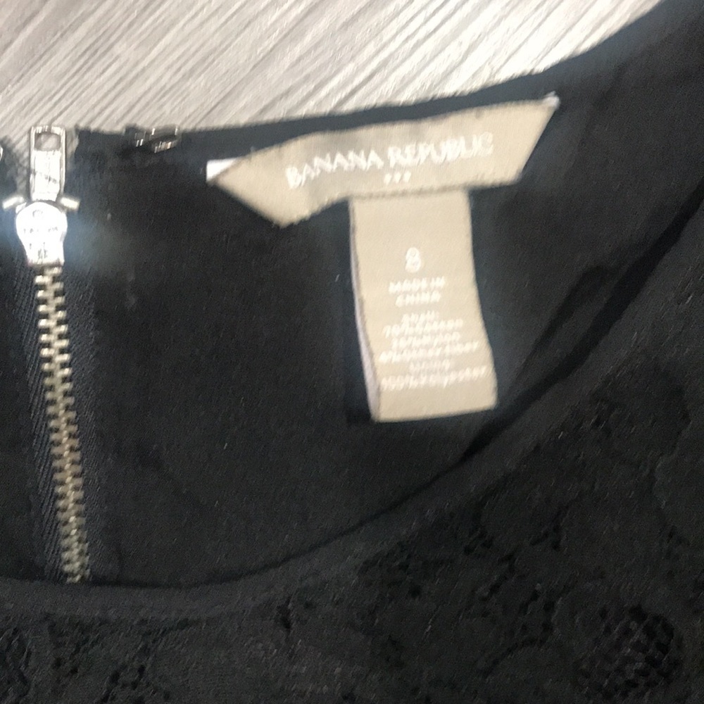 Banana Republic Round Neck Black Lace Sheath Dress - Picture 7 of 10